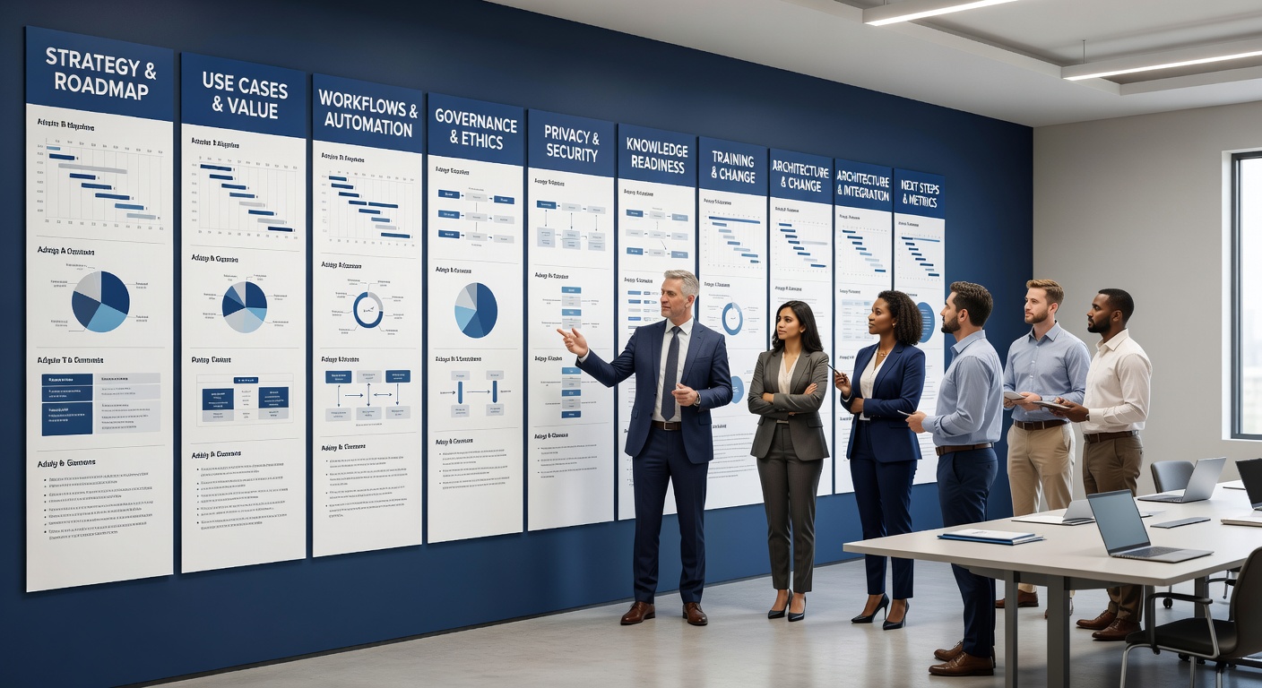 AI readiness assessment workshop with leadership and operations teams